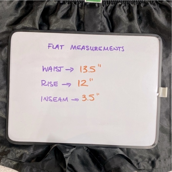 Vintage Mitch Dowd Black Satin Shorts M - Picture 6 of 8